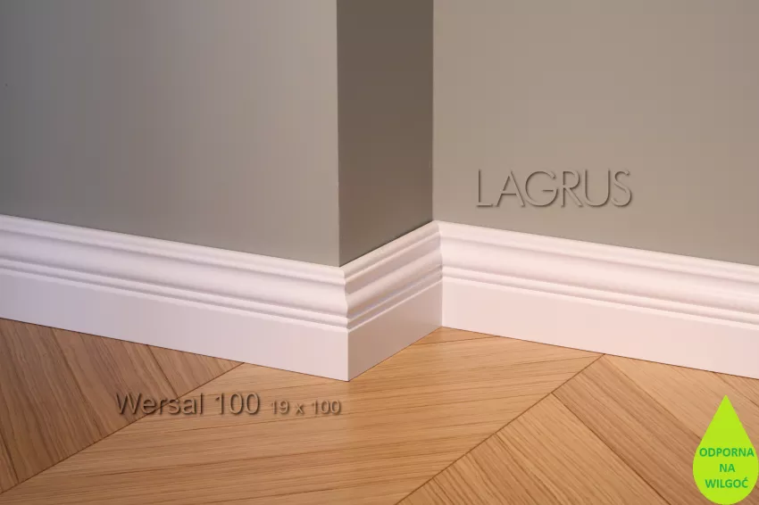 Lagrus Wersal 100 Biała listwa 19x100x2440 mm