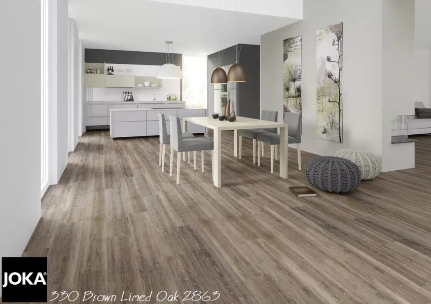 Joka 330 Brown Limed Oak click 4,5mm