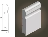 Lagrus Odessa 100 Biała listwa 16x100x2440 mm