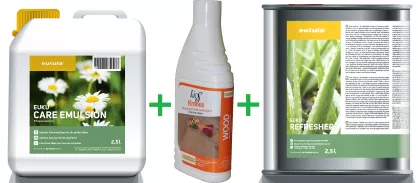 PROMOCJA ZESTAW: Eukula Care Emulsion Natural 2,5L + Maximus Lios Kronos 1L + Eukula Refresher Natural 2,5L