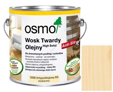 OSMO 3088 2,5L Wosk Twardy Anti-Slip Półmat
