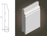 Lagrus Krym 100 Biała listwa 16x100x2440 mm