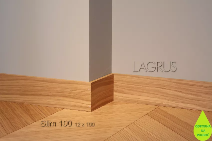 Lagrus Slim 100 Fornir dąb listwa 12x100x2420 mm