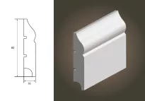 Lagrus Atena 80 Biała listwa 16x80x2440 mm