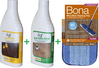 PROMOCJA ZESTAW: Maximus Lios Soft Balm 1L + Maximus Lios Soft Balm Aloe 1L + Bona Pad Czyszczący