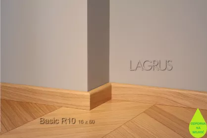 Lagrus Basic R10 Fornir dąb listwa 16x60x2420 mm