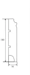 Lagrus Prowansja Biała listwa 16x100x2440 mm