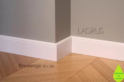 Lagrus Prowansja Biała listwa 16x100x2440 mm
