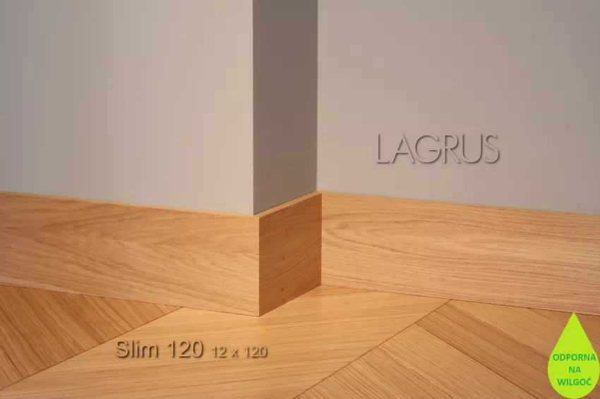 Lagrus Slim 120 Fornir dąb listwa 12x120x2420 mm