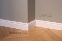 Lagrus Odessa 80 Biała listwa 16x80x2440 mm