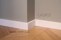 Lagrus Classic 19R1 Biała listwa 19x80x2440 mm