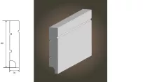 Lagrus Nova Biała listwa 16x80x2440 mm