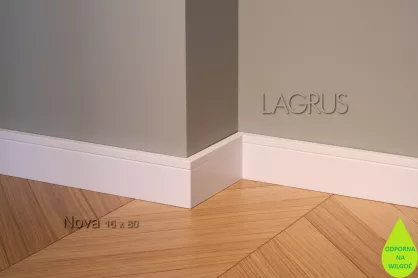 Lagrus Nova Biała listwa 16x80x2440 mm