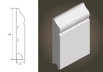 Lagrus Atena 100 Biała listwa 16x100x2440 mm
