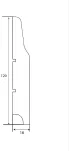 Lagrus Opera Biała listwa 16x120x2440 mm