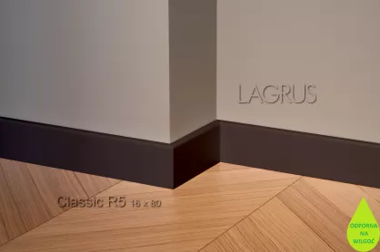 Lagrus Classic R5 Czarna listwa 16x80x2440 mm