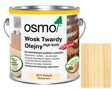 OSMO 3011 0,125L Wosk Twardy Połysk próbka