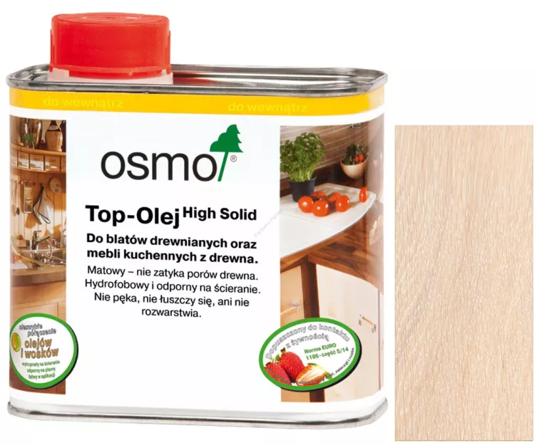Osmo 3037 0,5L Top-Olej Biały do blatów,mebli i zabawek