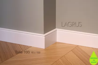 Lagrus Talia 100 Biała listwa 16x100x2440 mm