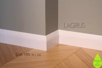 Lagrus Soft 100 Biała listwa 16x100x2440 mm