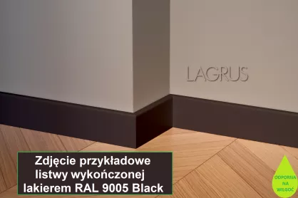 Lagrus Slim 80 Czarna listwa 12x80x2440 mm