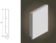 Lagrus Slim 100 Biała listwa 12x100x2440 mm