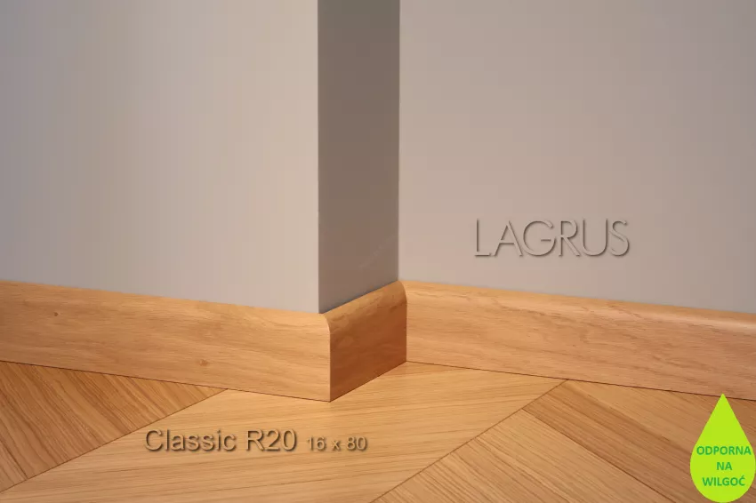 Lagrus Classic R20 Fornir dąb listwa 16x80x2420 mm