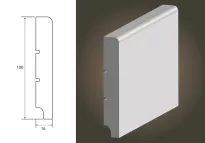 Lagrus Standard 100R5 Biała listwa 16x100x2440 mm