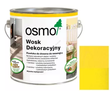 Osmo 3105 0,125L Wosk Dekoracyjny Żółty próbka