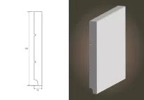 Lagrus Standard 150 Biała listwa 16x150x2440 mm