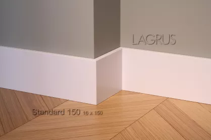 Lagrus Standard 150 Biała listwa 16x150x2440 mm