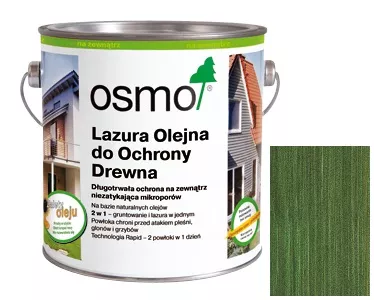 OSMO 729 2,5L Lazura do fasad Choinkowa Zieleń