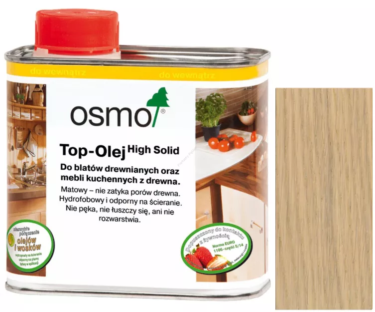 Osmo 3068 0,5L Top-Olej Surowe Drewno do blatów,mebli i zabawek