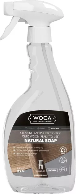 Woca Soap Natural Spray 0,75L mydło do powierzchni olejowanych