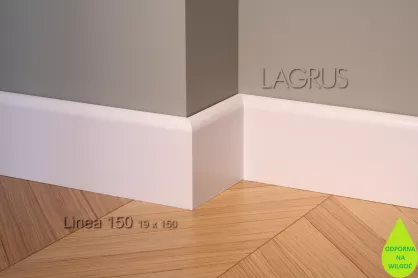Lagrus Linea 150 Biała listwa 19x150x2440 mm