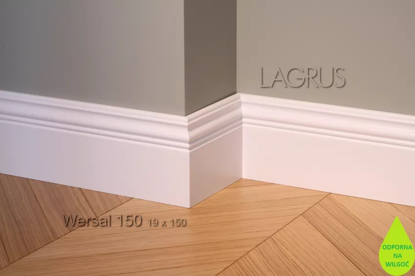 Lagrus Wersal 150 Biała listwa 19x150x2440 mm