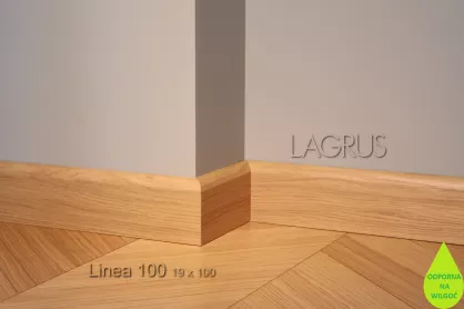 Lagrus Linea 100 Fornir dąb listwa 19x100x2420 mm