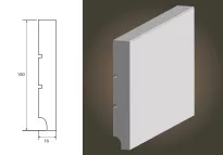 Lagrus Standard 100 Biała listwa 16x100x2440 mm
