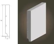 Lagrus Standard 120 Biała listwa 16x120x2440 mm