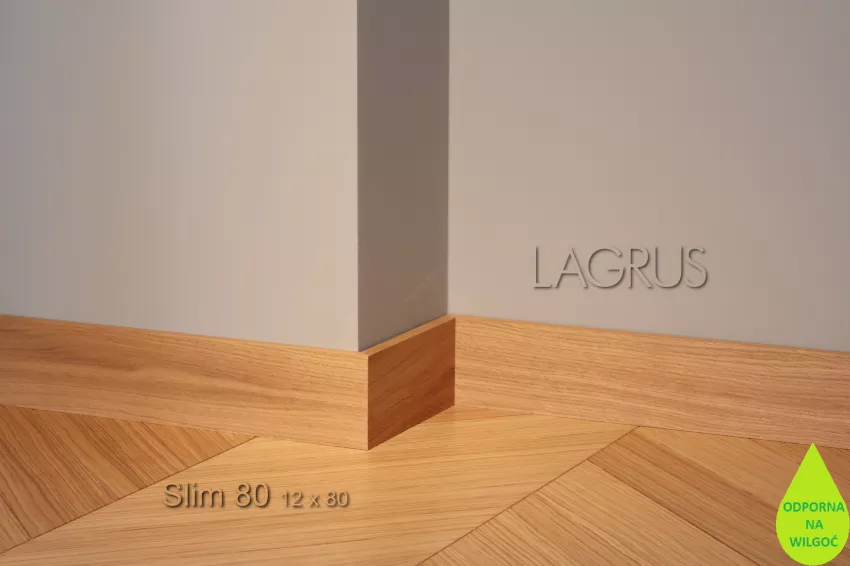 Lagrus Slim 80 Fornir dąb listwa 12x80x2420 mm