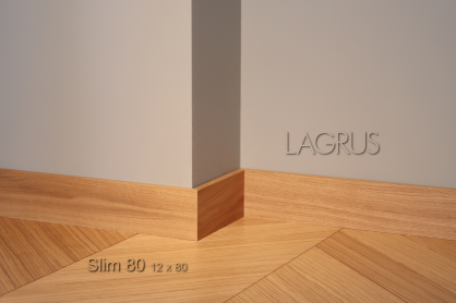 Lagrus Slim 80 Fornir dąb listwa 12x80x2420 mm