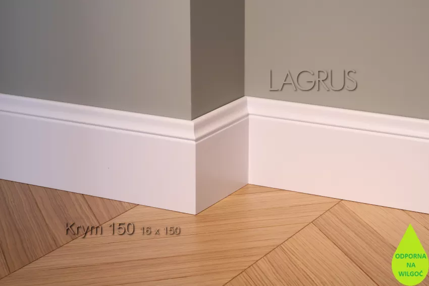Lagrus Krym 150 Biała listwa 16x150x2440 mm